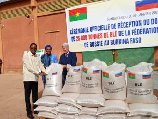 Burkina Faso: 25 000 tonnes de blé Russe, pour assister les personnes vulnérables